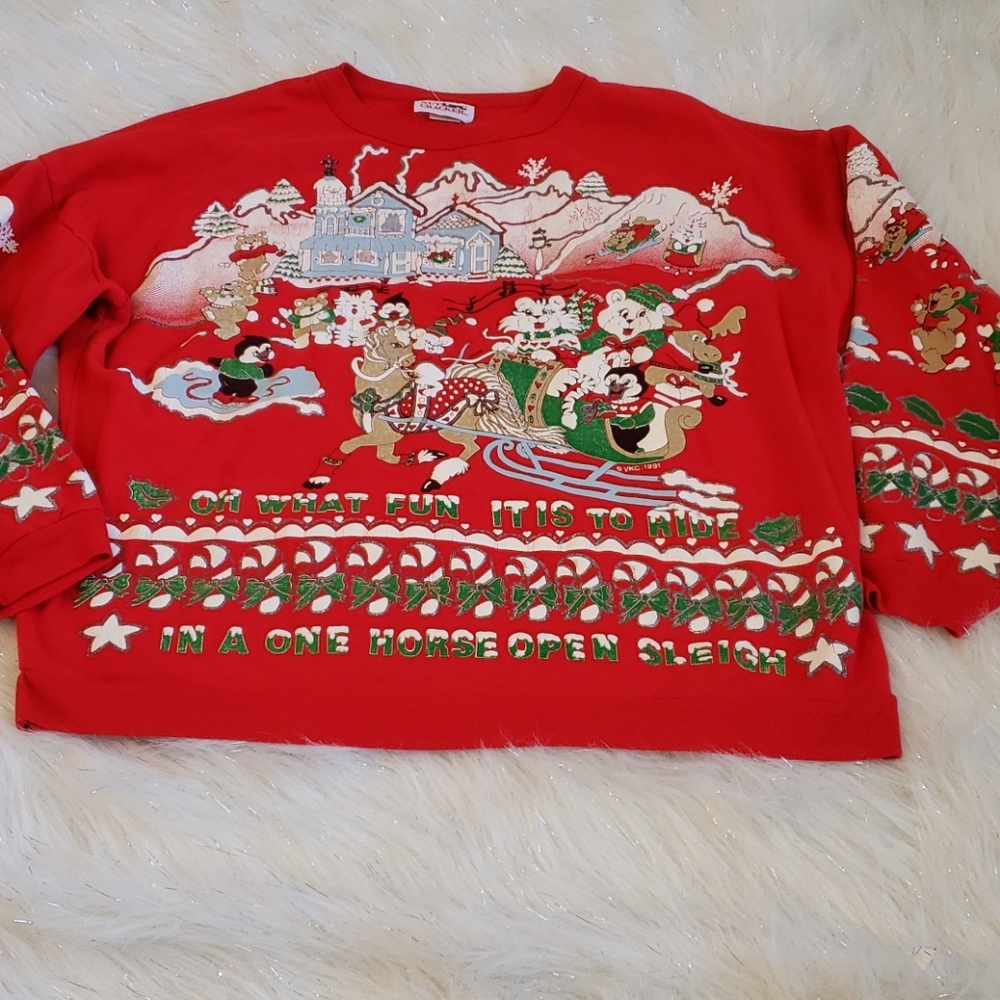 Vintage Nutcracker Christmas Sweater . Sz M